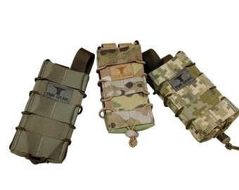 FAkOソフトマガジンポーチ（AKまたはAR-15マガジン用）。タクティカル