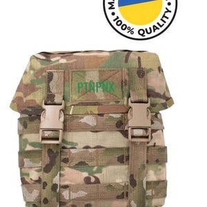 Professional Admin Pouch 5 L - Utility Bag for unloading with attachment to MRB or other Molle systems - Multicam Luggage Bag for Helmet