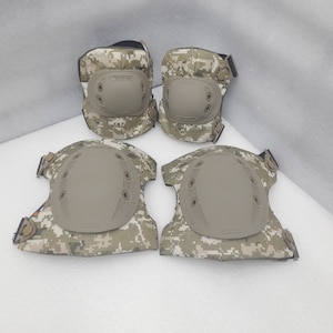 Set of Tactical ELBOW pads and  KNEE PADS  for protection. High-quality elbow pads. Knee Pads protection. Fast reset  with Velcro.