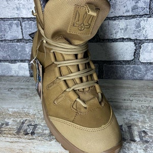 Ukrainian coat of arms. Military/Work Tactical Boots RAGNAROK  Combat Boots