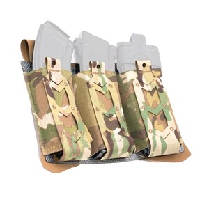 Taktyczna ładownica Molle AKAR3-EW Pro Magazine Pouch - ładownice na magazynki AR 5.56 AK 7.62 Bungree - ładownica na amunicję do karabinu szturmowego Multicam wycinana laserowo.