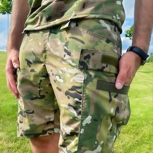 Tactical  Camo Shorts - Ukrainian Uniforms - Military Camouflage MM25 Shorts.