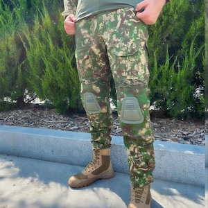 Ukrainian Army Combat Trousers - Camo Tactical Pants Predator Patern - Ukrainian Army Uniform.