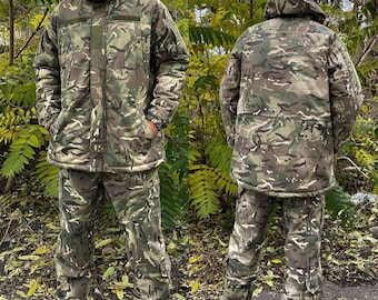 Military Winter Jacket Bushlat Multicam– Tactical Army Coat Hooded – Warm Camouflage Field Uniform – Ukrainian Winter Combat Jacket PTNPNX