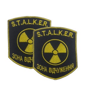 Ukrainian Velcro Patch STALKER CHORNOBYL - Patch National Guard of Ukraine - Chevron of the Armed Forces of Ukraine - S.T.A.L.K.E.R artifact