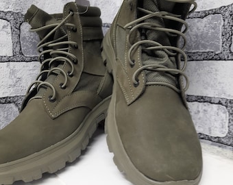 Vintage 90s Combat Boots US Army Issue Jump Boots 1990 Men