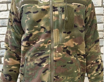 Chaqueta táctica polar ucraniana, uniforme militar multicam, chaqueta con cremallera del ejército, chaqueta de combate MM25