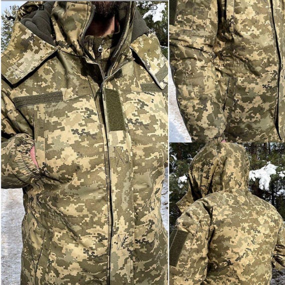 Ukrainian Original Combat Jacket. Tactical Pixel Mm14 Military