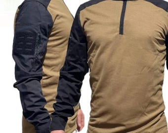Ukrainian Tactical Shirt - Under Body Armor Combat Shirt - UBAKS - Uniform of the Armed Forces of Ukraine. Vintage Military Shirt