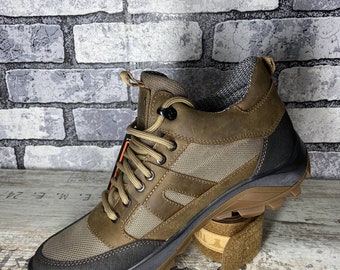 Escudo de armas de Ucrania. Botas de combate para hombre, botas tácticas militares/de trabajo PTNPNX A3