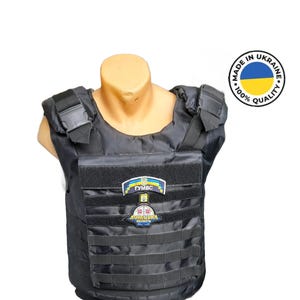 Ukrainian Vintage Black Body Armor. Plate Carrier for Police/Security/Berkut. The Most Famous Vest. Female/Male Size S-XXXL for Plates M-XL.