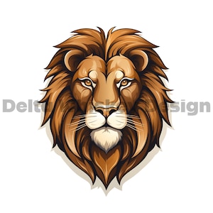 Svg chemise lion | Tête de lion Svg | Lion Svg | Le Roi Lion Svg | Lion Svg | Mascotte de lion Svg | Téléchargement instantané