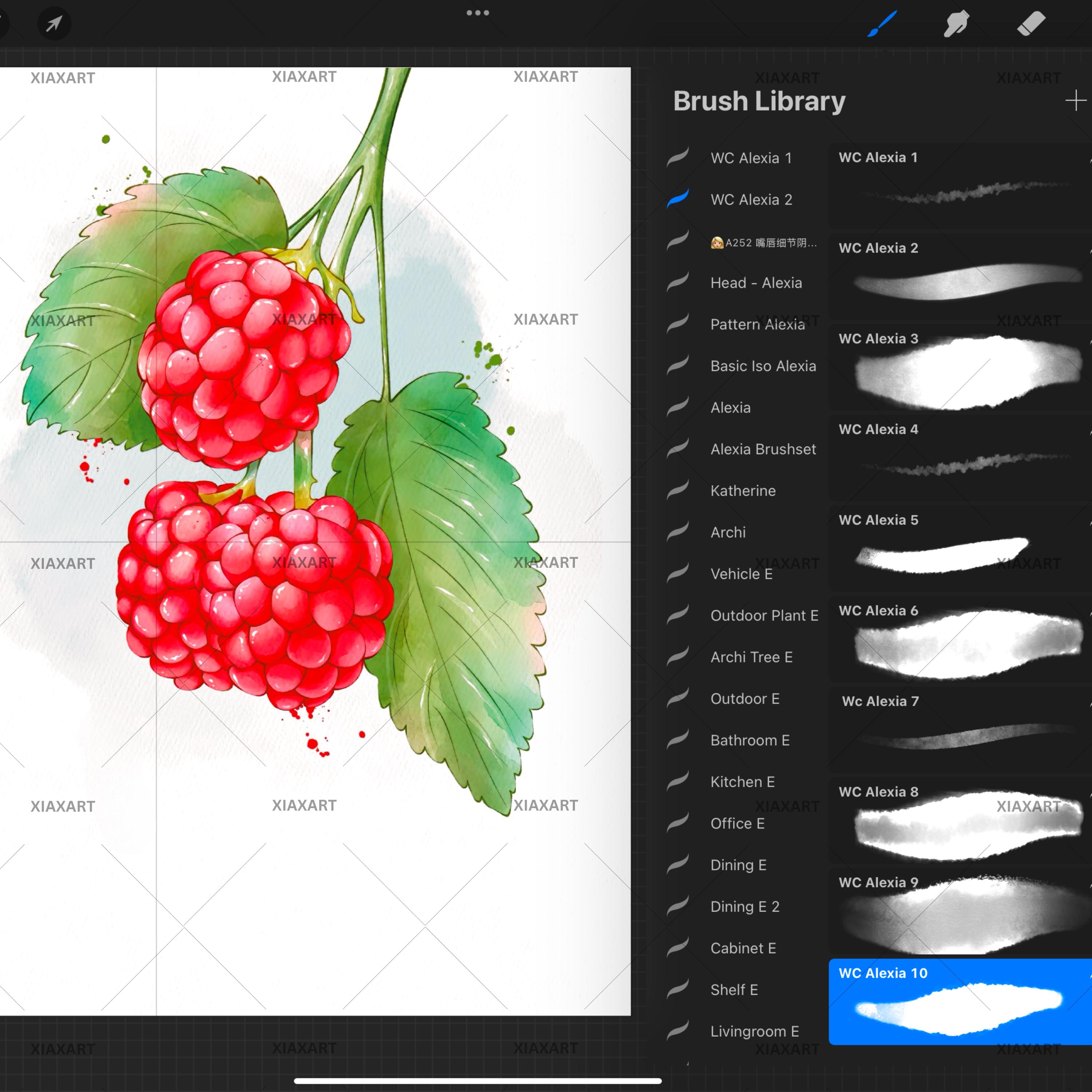 25 + Realistic Watercolor Brushes for Procreate | Watercolor Brush Set ...