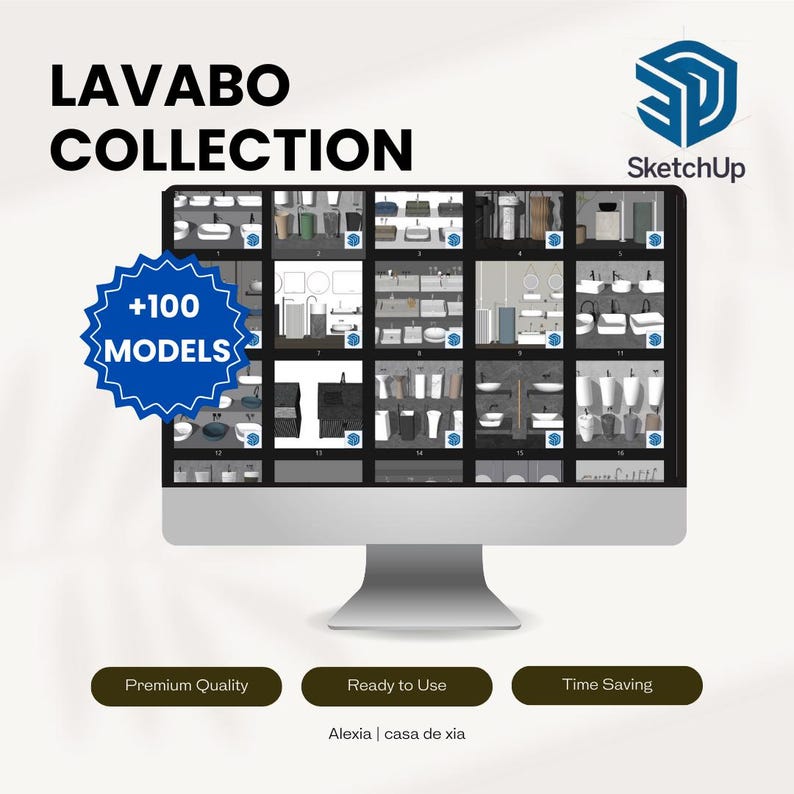 LAVABO SKETCHUP Collection Bathroom 3D Model 3D Lavabo Design Interior ...