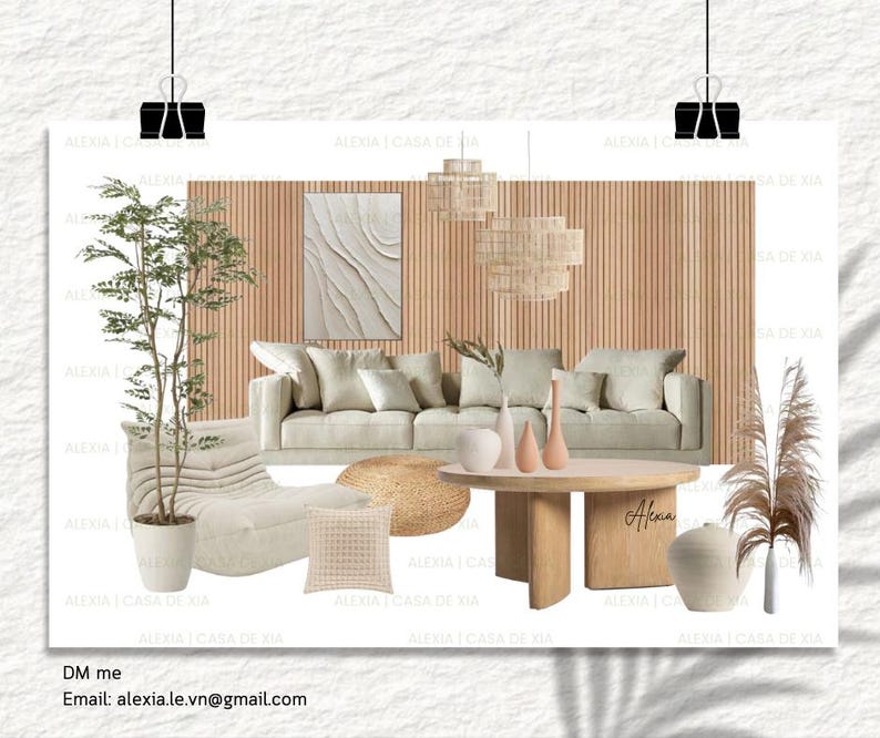 CUSTOMIZED Interior Moodboard Furniture Selection Create Your Own ...