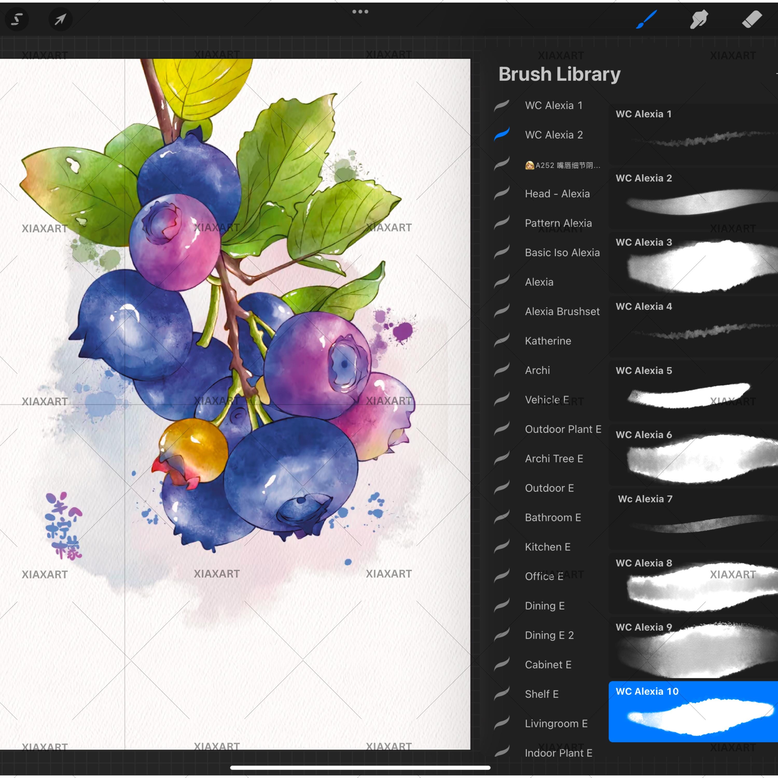 25 + Realistic Watercolor Brushes for Procreate | Watercolor Brush Set ...