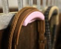 Bridle holder with holder for hoof pick magnetic product logo