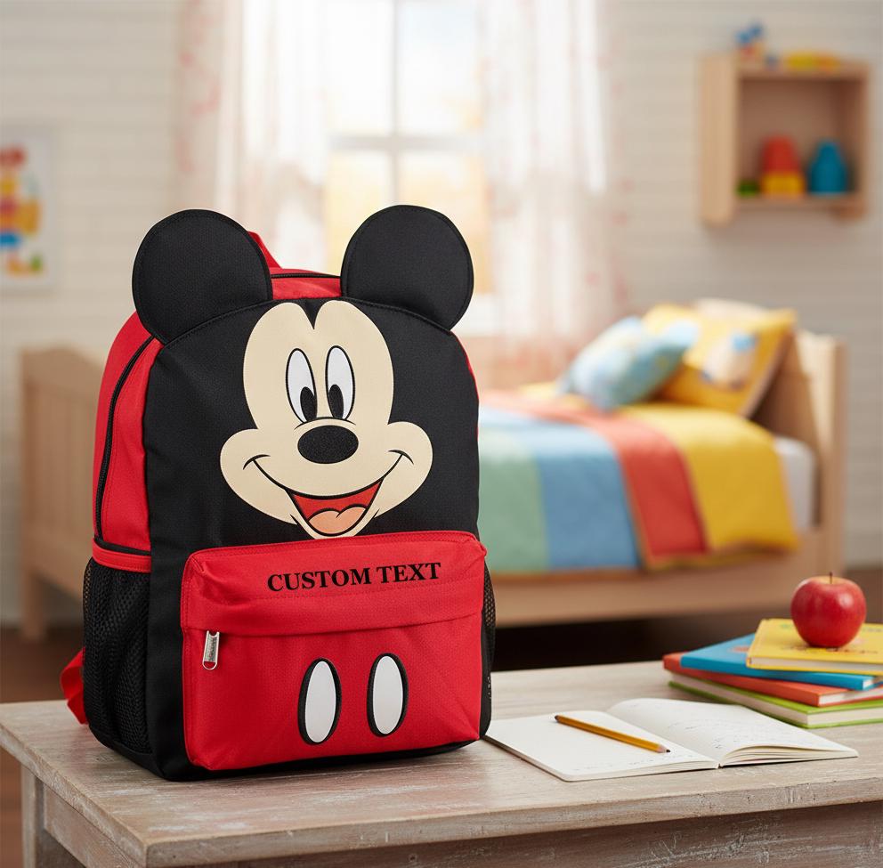 Personalized Mickey Face Backpack | Embroidered Character  display picture 2
