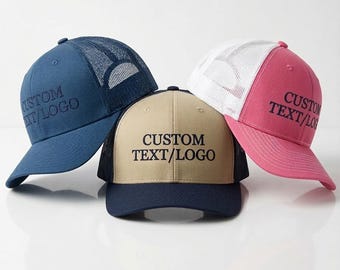 Custom Embroidered Richardson 112 Trucker Hat | Personalized Logo Snapback Cap
