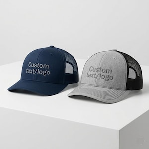 Individuell gestickte Jugend Trucker Hat | Richardson 112Y Snapback Cap | Personalisierte Kindermütze | Jugend Mesh Back Cap | Kundenspezifisches Kindergeschenk