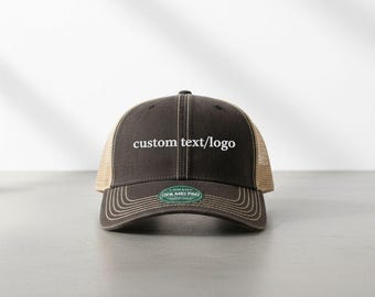 Custom Embroidered Legacy Old Favorite Hat | Vintage Trucker Cap | Personalized Logo Snapback | Relaxed Dad Hat Style