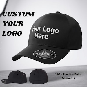 Individuell bestickter Flexfit Delta-Hut | Nahtlose Performance Cap, sportliche Dehnung