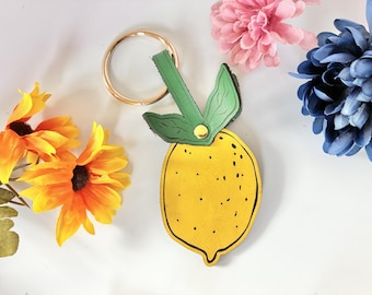 Handmade Lemon Pin Display Keychain and Bag Charm & Lapel Pin Holder, Ita Bag Accessory