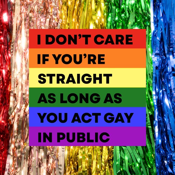 "Sounds Gay, I'm In" Rainbow Pride Magnet | 5 Inch, UV Resistant For Car, Fridge, Bumper | Made In USA