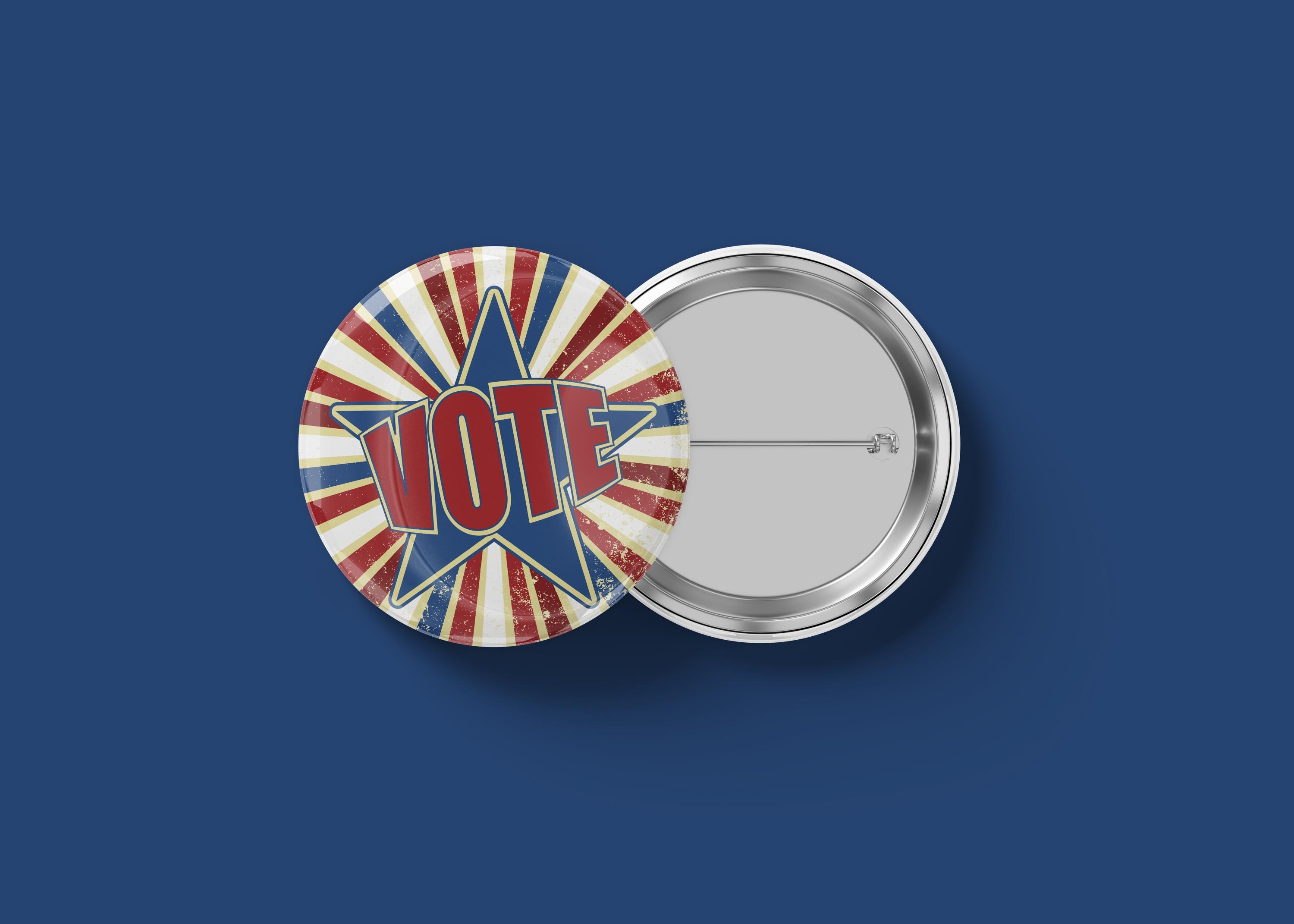 Protest Button Examples Progressive Voting Button Set – Feminist Suffrage Pins, Protect Voting ...