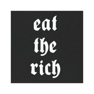 Eat the Rich Magnet - Bumper Magnet for Leftists, Political Car Magnet, Anti-Capitalist Gift, Socialist Decor, Progressive Sticker