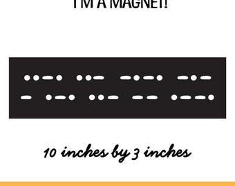 F*ck Trump in Morse Code - Political Bumper Magnet - Progressive Protest Car Accessory - Liberal Statement Magnet, Anti-Trump Car Magnet