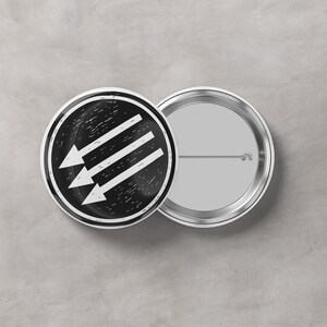 Botón antifascista del Frente de Hierro / Pin para abolir el ICE / Botón de protesta progresista / Insignia de activismo antifascista / Pin político imagen 3