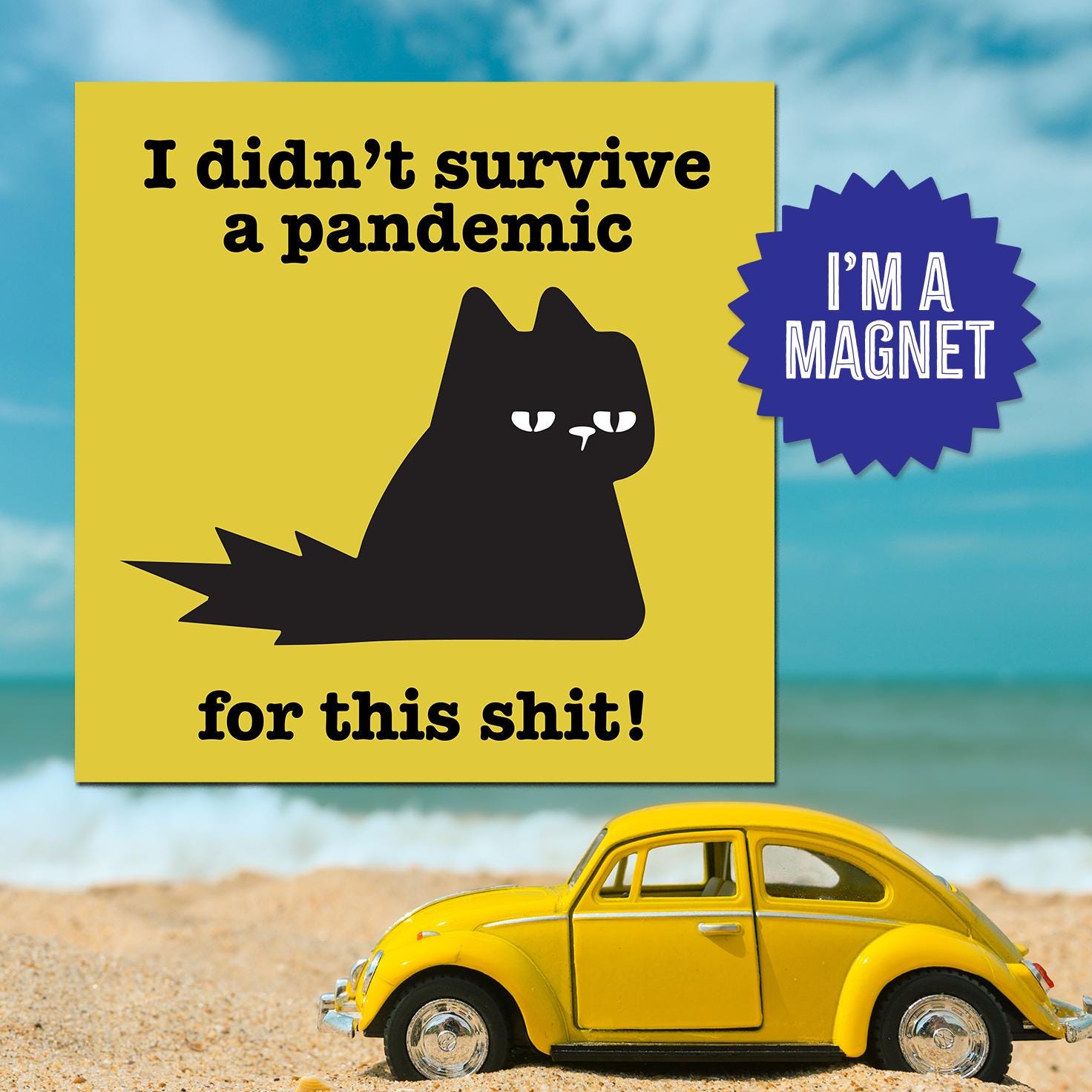 "You're Allergic To Cats? Good. I'm Allergic To Idiots" Grumpy Cat Novelty Magnet