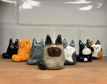 Custom Whisker Holder Cat Vase
