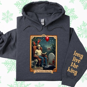Camiseta, sudadera o sudadera con capucha Fan Tarot de Stephen King, regalo para amantes de los libros de terror, detalles icónicos de los clásicos de King