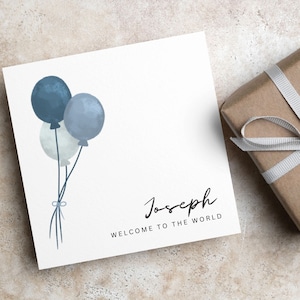 Carte personnalisée NOUVEAU BÉBÉ Jumeaux Nouveau bébé garçon Nouveau bébé fille Félicitations pour la naissance Bienvenue dans le monde Nouvel arrivage