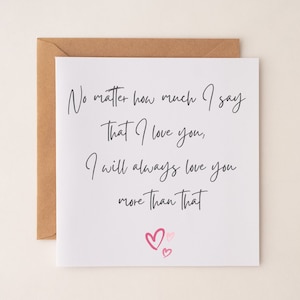 Cartão de aniversário Eu te amo Ocasião especial Marido Esposa Namorado Namorada Aniversário de casamento Melhor amigo Cartão de Dia dos Namorados
