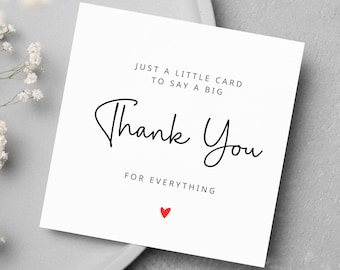 Thank You Card: For Being You For Everything My Rock Friend Bestie Colleague Mum Dad Teacher