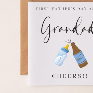 1.VATER TAGESkarte als mein Daddy Auch als Onkel oder Opa Happy Fathers Day Pops Opa Grandad Grampy Grumpy oder Wählen Sie Ihren eigenen Empfänger