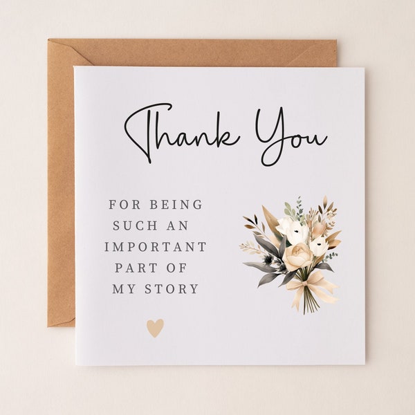 PERSONALISED THANK YOU Card Bestie Friend Mum Sister Dad Brother Care Residential Home Ward Doctor Nurse Maternity Key Worker Carer Teacher