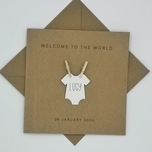 Carte personnalisée NOUVEAU BÉBÉ Bébé garçon, fils, petite fille, fille Félicitations pour la naissance Bienvenue dans le monde Nouvelle arrivée Nouveaux parents Jumeaux
