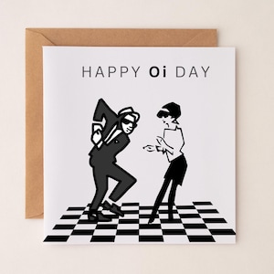 SKA ANNIVERSARY Card Biglietto di compleanno Regalo per lui Regalo per lei Ska Mod Skank Two Tone Madness Rude Boy Rude Girl Festa del papà Festa della mamma
