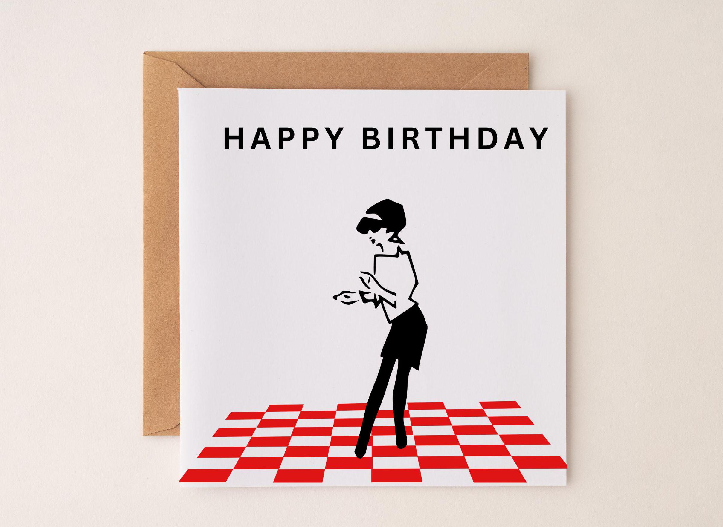 SKA BIRTHDAY Card Anniversary Card Gift for Him Gift for Her Ska Mod Skank Two Tone Madness Rude Boy Rude Girl Fathers Day Mothers Day
