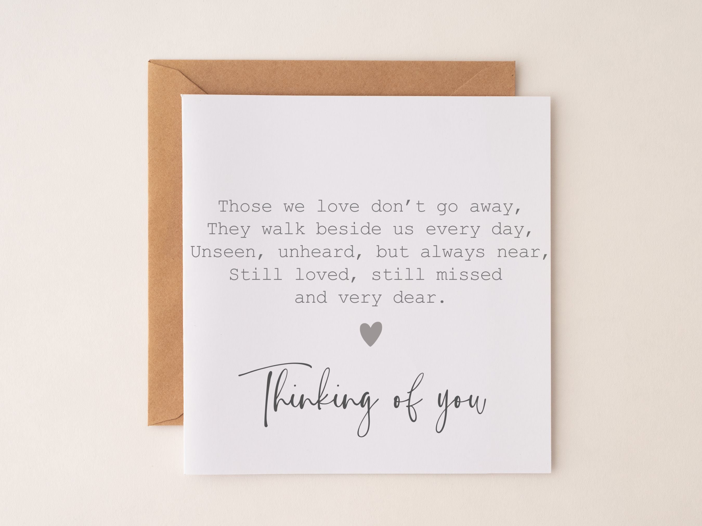 Thinking of You Sympathy Card Bereavement Card Sorry for Your Loss ...