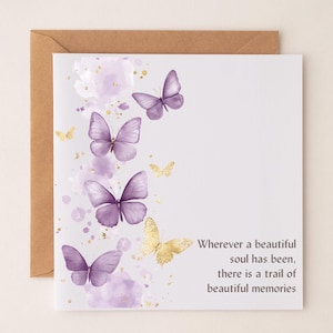 Je pense à vous Carte de sympathie Carte de deuil Désolé pour votre perte. Sincères condoléances.