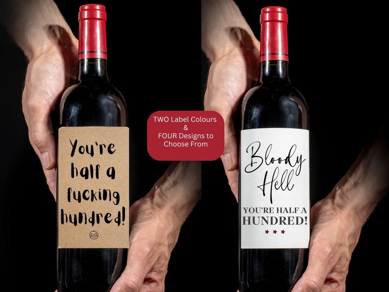 50th birthday gift. Uncle birthday. Bestie friend friendship 50th birthday.  Half of 100. Uncle Grandad brother husband birthday. Fiftieth birthday. 50th wine alcohol bottle label. Beer bottle labels. Whiskey Label. Gift for him. Gift for her.
