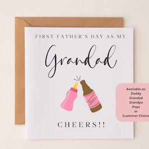 1.VATER TAGESkarte als mein Daddy Auch als Onkel oder Opa Happy Fathers Day Pops Opa Grandad Grampy Grumpy oder Wählen Sie Ihren eigenen Empfänger