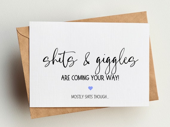 Lustige Babyparty-Karte „New Baby Sh*ts And Giggles“ – Mit Aufklebern, Für Neue Eltern, Inkl. Umschlag (UK-Herstellung)