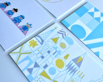 Greeting Card Set Blank Notecard Pack Stationery Thank You Note Envelope Included Correspondence All Occasion Boxed Assortment Geometric