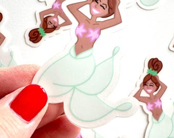 Mermaid Vinyl Sticker Waterproof Laptop Water Bottle Phone Case Notebook Journal Planner Adhesive Die Cut Small Character Cartoon